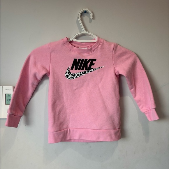 Nike Other - Nike Crewneck Sweater Pink and Leopard print size 3T